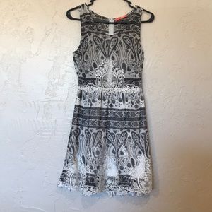 Black and white Lacey dress